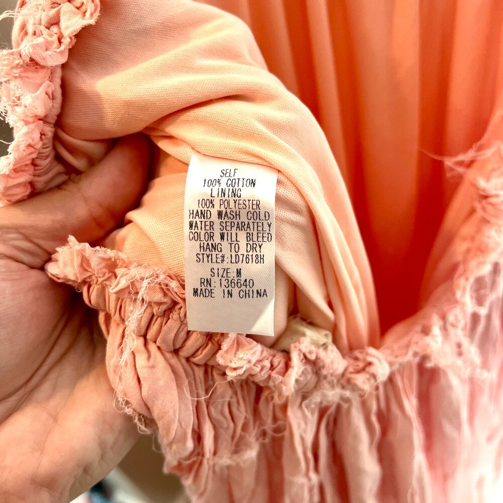 Chic Blush Maxi Dress Open Back - Picture 6 of 6